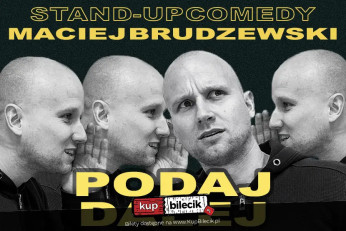 Leszno Wydarzenie Stand-up Maciej Brudzewski w nowym programie "Podaj dalej"