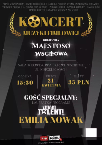 Wschowa Wydarzenie Koncert Koncert Muzyki Filmowej Orkiestra Maestoso Wschowa